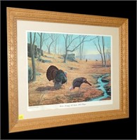 "Wild Turkeys of Cabin Hill Ridge" signed and