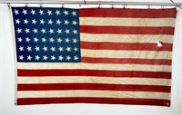 WW2 Battle Worn 48 Star US American Flag