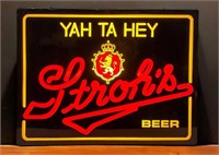 Vintage Stroh’s Lighted Beer Sign