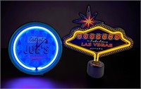 Lot Of 2 Retro Looking Neon Lights