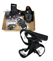 Lot, assorted holsters and holster parts includes:
