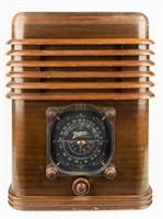 Vintage Large Zenith Wood Case Tube Radio