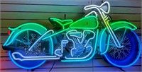 Large Motorcycle Neon Sign
