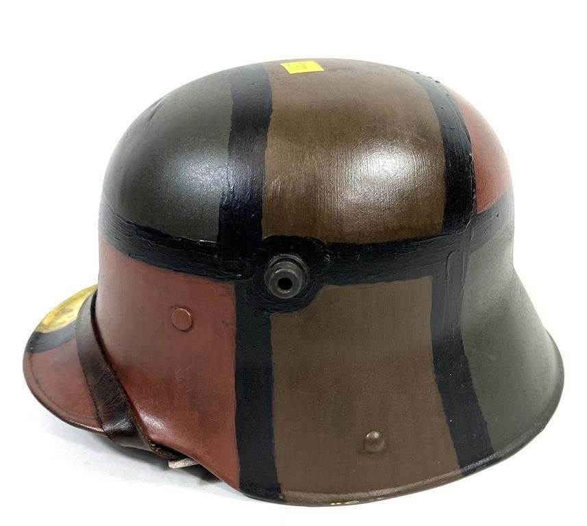 German WWI Helmet, painted