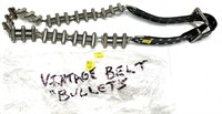 Leather bullet belt marked size XXL