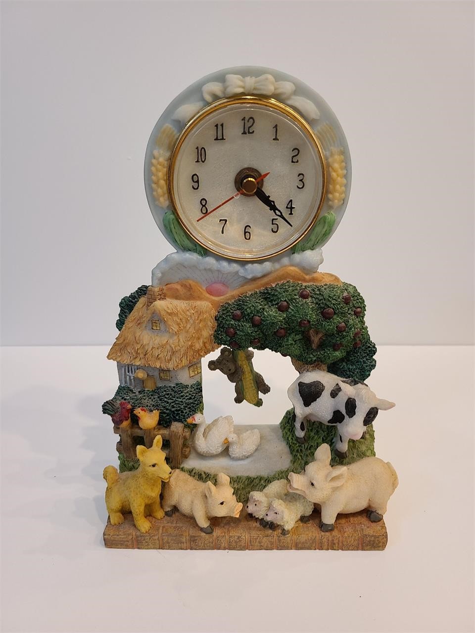 Vintage Farm Animal Clock / Kitchen Clock