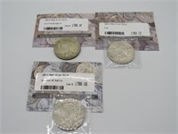 1928-S, 1934 D & S PEACE DOLLARS: