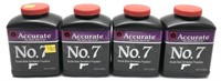 x4- Bottles of Accurate No. 7 double-base