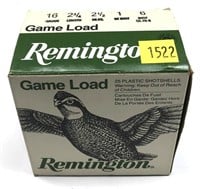 Box of 16 Ga. 2.75" No. 6 Remington game loads,