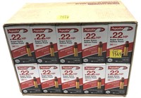 Case of 2,000 Rds. of .22 HP Aquila cartridges,