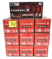 x10-Boxes of 5.7x28mm 40-grain FMJ Federal