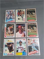 9 Baseball Cards