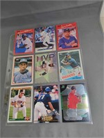 9 Baseball Cards