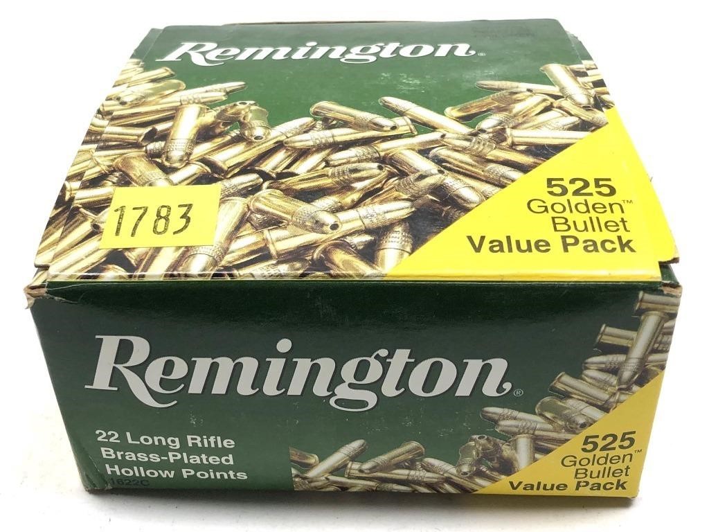 Box of 525 rounds .22 LR Remington hollow point