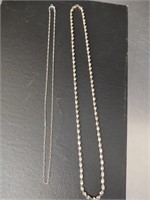 ~(2) .925 Necklaces