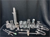 Vintage PYREX Glass Lab Bottles pieces and parts