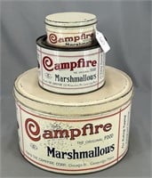 Lot of 3 Campfire Marshmallows tins