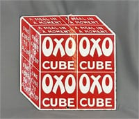 OXO Cube enameled sign
