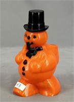 Halloween hard plastic snowman w/black hat