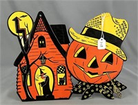 Halloween lot of 2 Luhrs die cuts