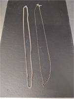 ~(2) .925 24" Necklaces