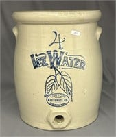 RW 4 gal Ice Water cooler w/birch leaves,