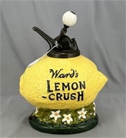 Ward's Lemon Crush syrup dispenser