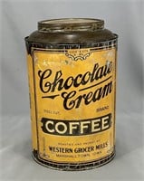 Chocolate Cream coffee 3 lb coffee can