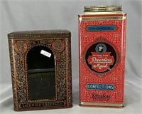 Pair of candy tins