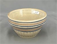 RW pink/blue banded 5" bowl