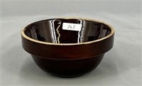 Brown glaze 1 pt. 4 1/2" shoulder bowl