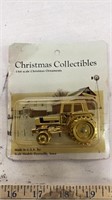 Christmas collection tractor ornament