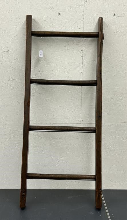 Early wooden 4 foot ladder