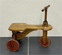 Child's wooden scooter