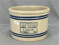 RW 5 lb pantry jar w/ "Lomas, Tuckwood &