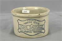 RW 1 lb butter crock w/ "Franks Country Style Pork