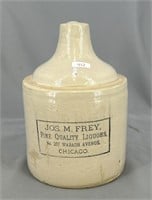 RW 1/2 gal shoulder jug w/ "Jos. M. Frey Liquors