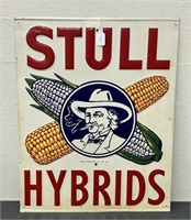 Stull Hybrids tin advertising sign