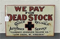 We Pay for Dead Stock, Cow Creek, W. Virginia