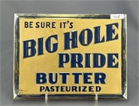 Big Hole Pride Butter tin over cardboard