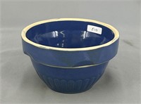 RW 5" solid blue bowl, bottom marked Red Wing