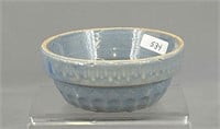 Tiny stoneware blue bowl, 3 3/4" diam