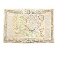 Hand Colored Political Map 'Gouvernemes d'Oleanois