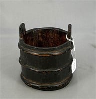Small wooden bucket, 4 1/2" tall