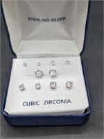 Sterling Silver & Cubic Zirconia Earrings