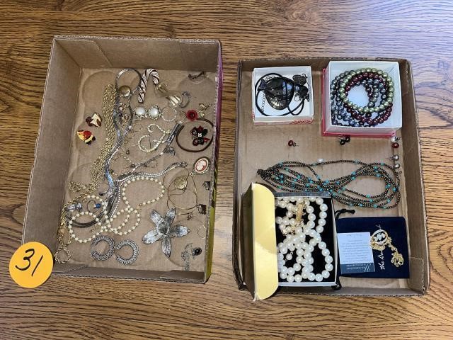 (2) Boxes Assorted Jewelry