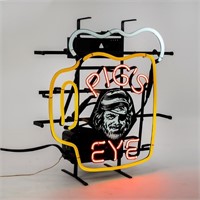 Vintage Pig's Eye Beer Mug Neon Light