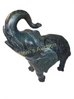 Bronzed Elephant Sculpture large 17"