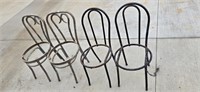 4 Metal Chairs for Repurposing, All one money