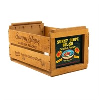 Sunny Slope Carolina Peaches Wooden Shipping Box